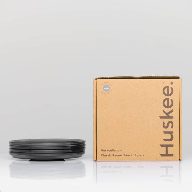 HuskeeRenew Classic Saucers 4 Pack - Smoke