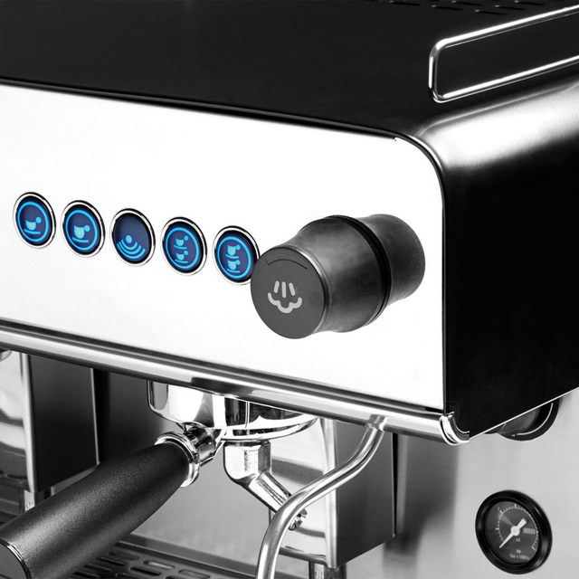 Iberital IB7 Espresso Machine - Compact, energy-efficient, and durable coffee machine for professional-grade espresso in cafés and restaurants I Redber