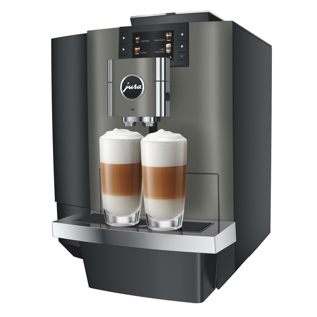 ura X10 Bean-to-Cup Coffee Machine in Dark Inox with touchscreen and advanced brewing technology for high-demand environments