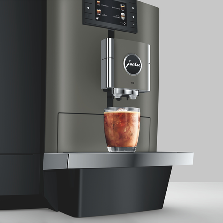 ura X10 Bean-to-Cup Coffee Machine in Dark Inox with touchscreen and advanced brewing technology for high-demand environments