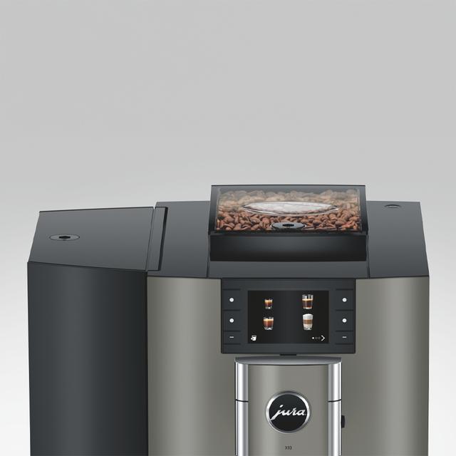 ura X10 Bean-to-Cup Coffee Machine in Dark Inox with touchscreen and advanced brewing technology for high-demand environments