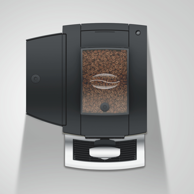 ura X10 Bean-to-Cup Coffee Machine in Dark Inox with touchscreen and advanced brewing technology for high-demand environments