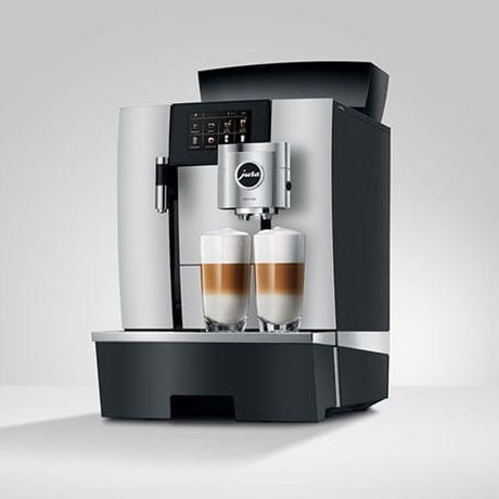 JURA GIGA X3c coffee machine with 150-cup capacity, ceramic disc grinder, and customizable settings. Perfect for large offices and hospitality venues