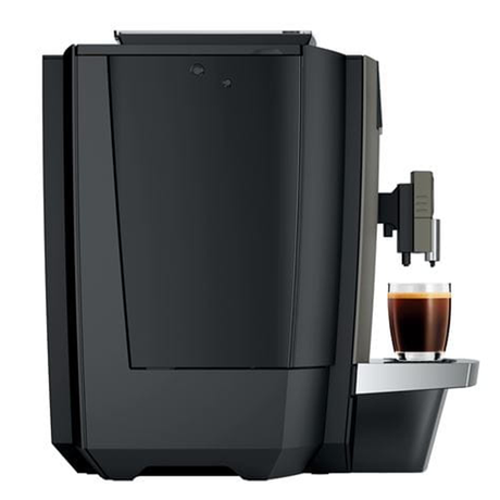 Jura Bean-to-Cup Coffee Machine in Dark Inox with advanced brewing technology and intuitive touchscreen for professional coffee service.