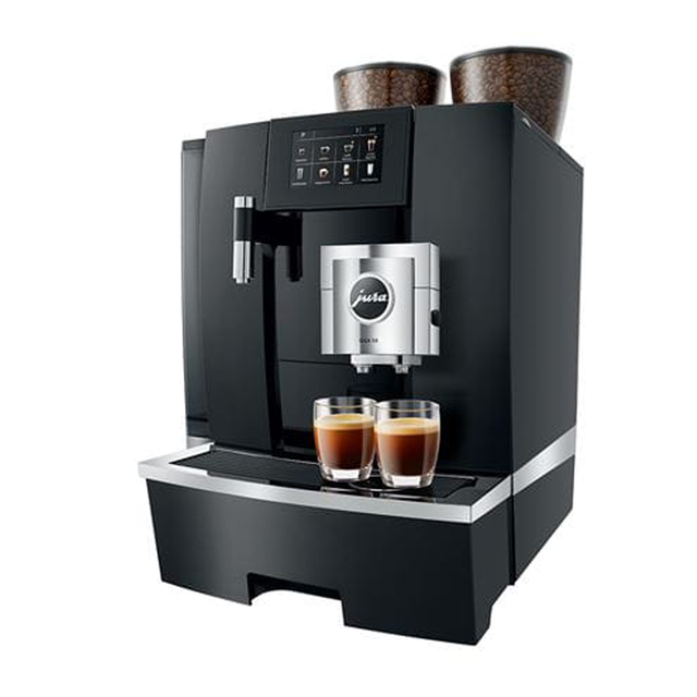 JURA GIGA X8 professional coffee machine with dual grinders and 4.3'' touchscreen, ideal for high-volume environments I Redber Coffee