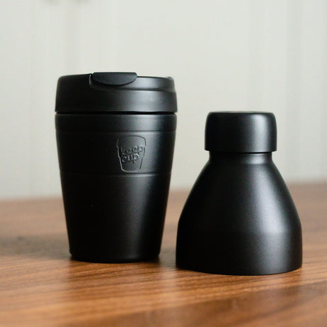 KeepCup Helix Traveller 2-in-1 Kit M - Black