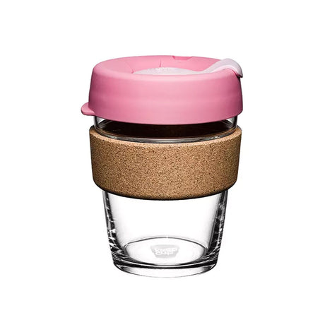 KeepCup Brew Cork Glass Reusable Coffee Cup 12oz - Saskatoon, Redber Coffee