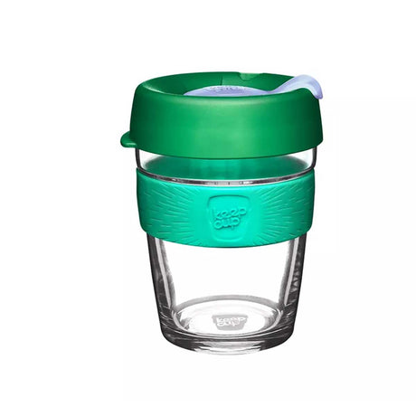 KeepCup Press Fit Brew Glass Reusable Coffee Cup M 12oz340ml - Green River