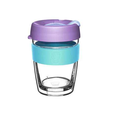 KeepCup Press Fit Brew Longplay Reusable Glass Coffee Cup M 12oz/340ml - Moonlight