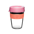 KeepCup Press Fit Original Clear Plastic Reusable Coffee Cup M 12oz/340ml - Tangerine