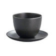 Kinto Pebble Cup And Saucer Black