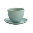 Kinto Pebble Cup And Saucer Moss Green