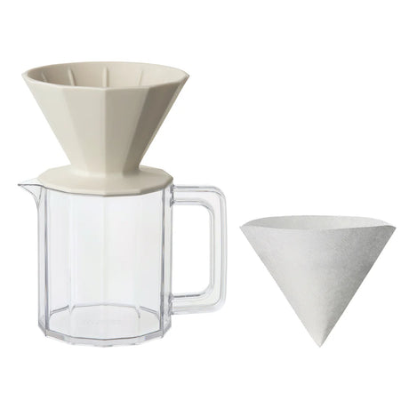 Kinto ALFRESCO 4 Cup Dripper Set - Beige