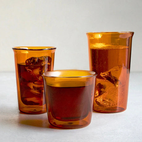 Kinto CAST AMBER Doulbe Wall Glass range
