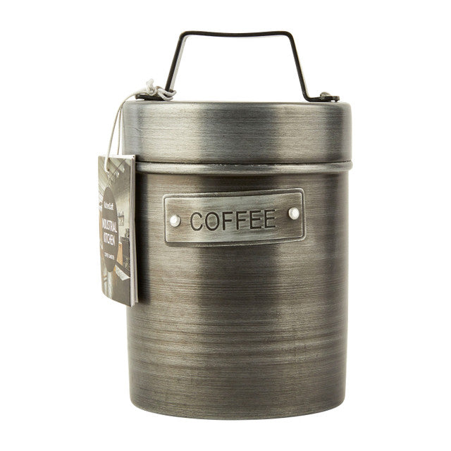 KitchenCraft Industrial Kitchen Vintage-Style Metal Coffee Canister