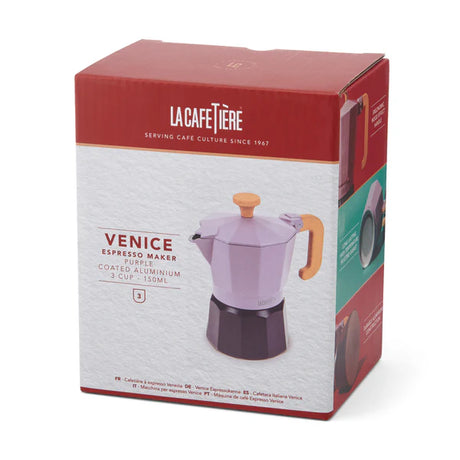 La Cafetière Espresso Pot 3 Cup, Purple
