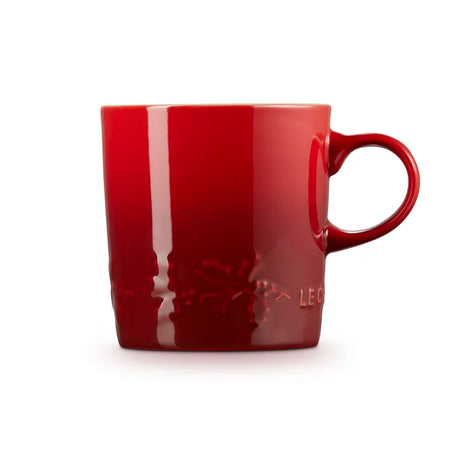 Le Creuset Stoneware Holly 350ml Mug - Cerise