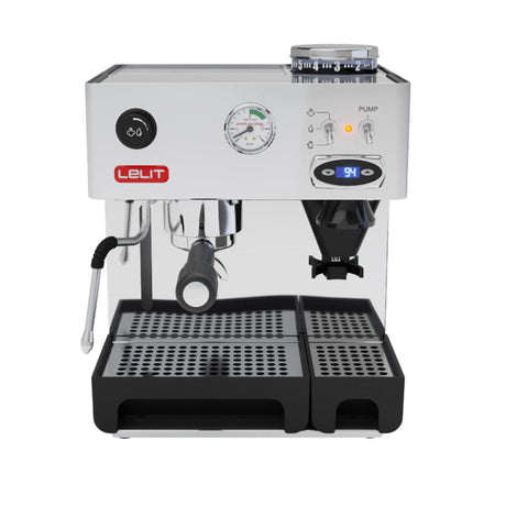 Lelit Anita Espresso Coffee Machine with Grinder - Silver