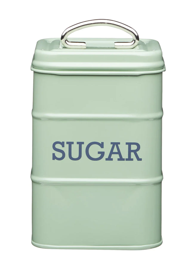 Living Nostalgia Metal Sugar Canister - English Sage Green Redber Coffee Roasters