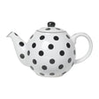 London Pottery Globe 2 Cup Teapot White With Black Spots | Redber Coffee