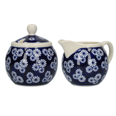 London Pottery Sugar and Creamer Set - Small Daisies