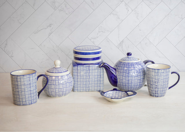 London Pottery Sugar and Creamer Set - Lattice