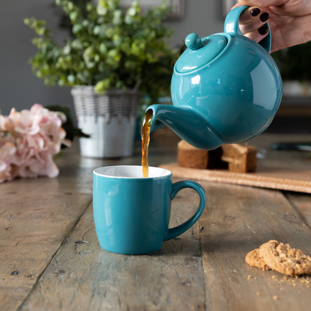 London Pottery, London Pottery Farmhouse 4 Cup Teapot - Aqua, Redber Coffee