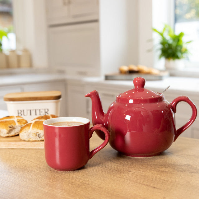 London Pottery, London Pottery Farmhouse 4 Cup Teapot - Pink, Redber Coffee