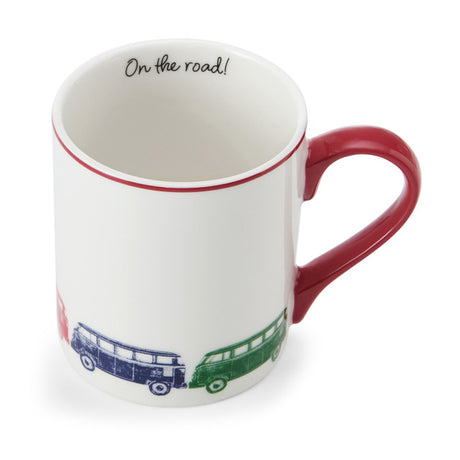 Mikasa Straight-Sided Porcelain Mug, 280ml - Camper Van, Redber Coffee