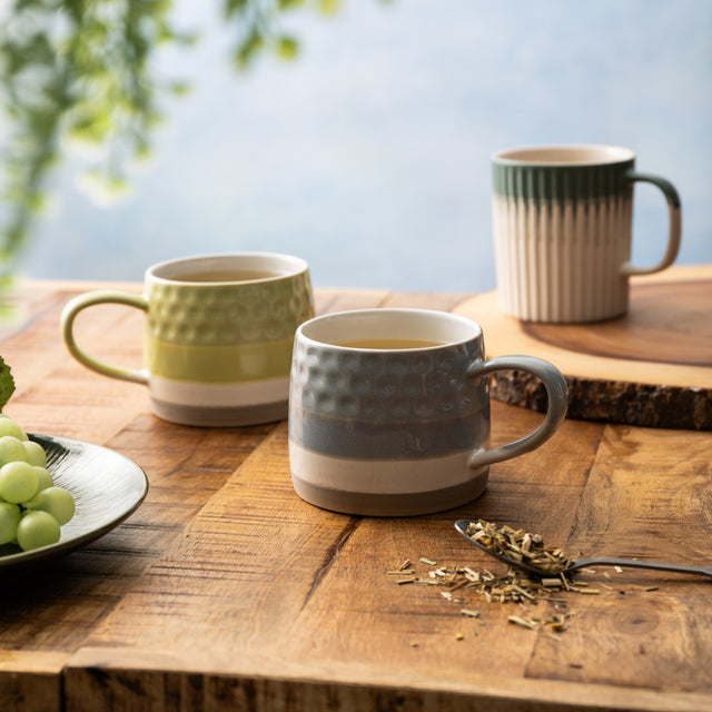 Mikasa Green Textured Mug, 410ml