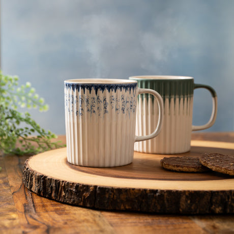 Mikasa Blue and Green Textured Mug, 410ml