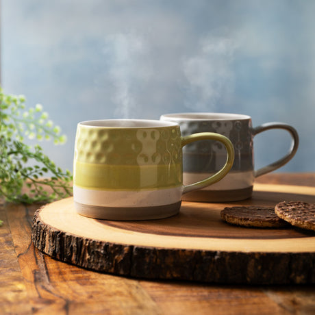 Mikasa Green Textured Ombre Mug, 320ml