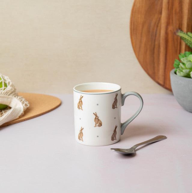 Mikasa Straight-Sided Porcelain Mug, 280ml - Hare