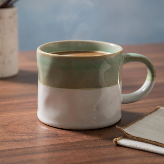 Mikasa Ombre Green and White Mug, 350ml