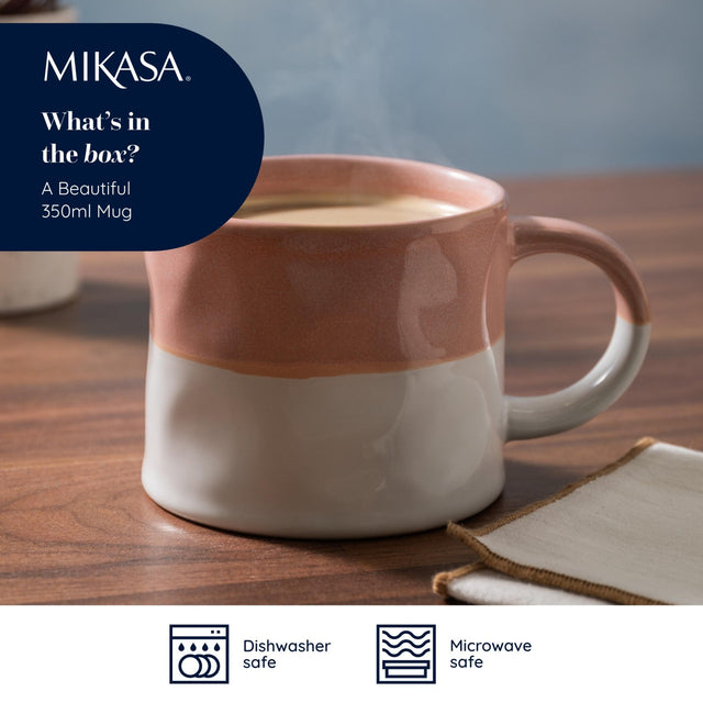 Mikasa Ombre Pink & White Mug, 350ml