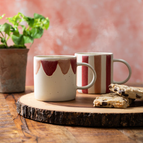 Mikasa Scallop Print Mug, 380ml