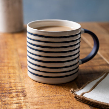 Mikasa Stripe Print Mug, 390ml