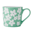 Mikasa Wax Resist Green Flower Mug, 360ml