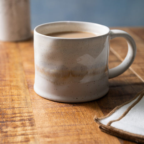 Mikasa White Reactive Glaze Mug, 450ml