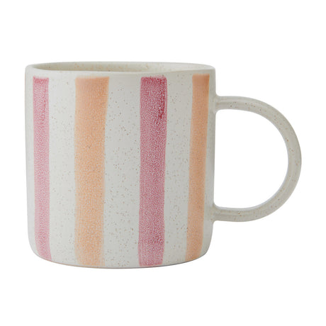 Mikasa Pink & Red Stripe Mug, 380ml