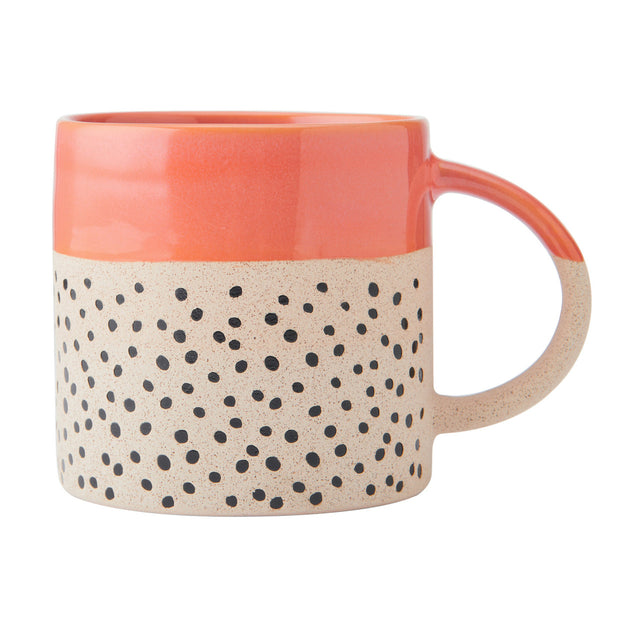 Mikasa Wax Resist Orange Glaze Mug, 390ml