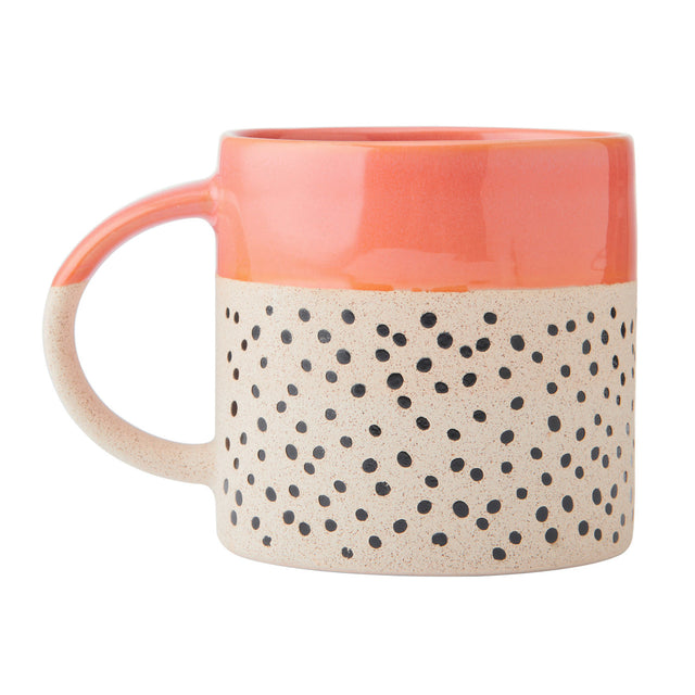 Mikasa Wax Resist Orange Glaze Mug, 390ml