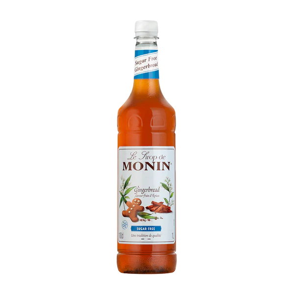 Monin Coffee Syrup 1L - Sugar Free Gingerbread