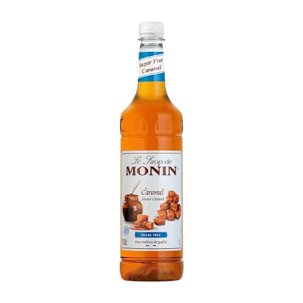 Monin Coffee Syrup 1L - Sugar Free Caramel