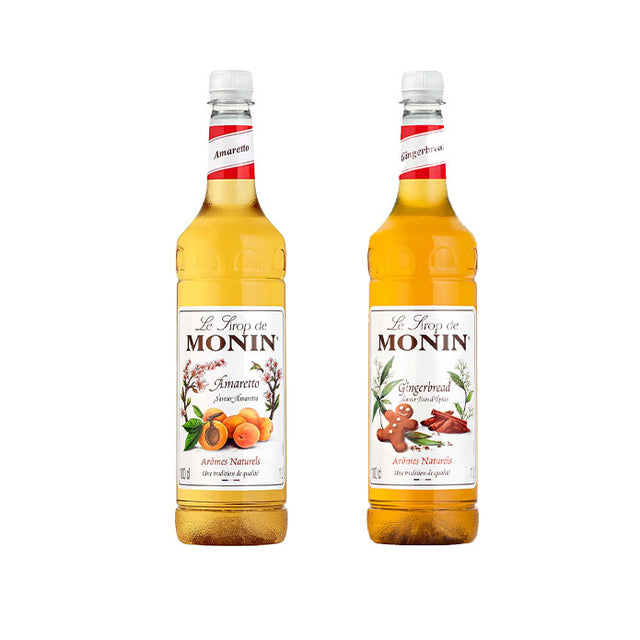 Monin Coffee Syrup 2 x 1L - Bundle