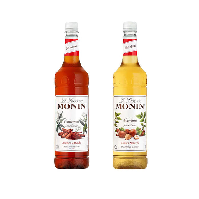 Monin Coffee Syrup 2 x 1L - Bundle