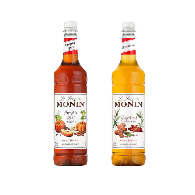 Monin Coffee Syrup 2 x 1L - Bundle