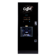 Image of the Coffetek NEO Coffee Vending Machine, featuring a modern design with a touchscreen interface and customizable LED lighting, ideal for high-traffic environments