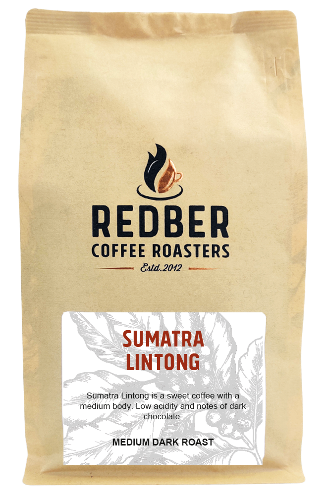 Redber, SUMATRA LINTONG GRADE 1- Medium-Dark Roast Coffee, Redber Coffee