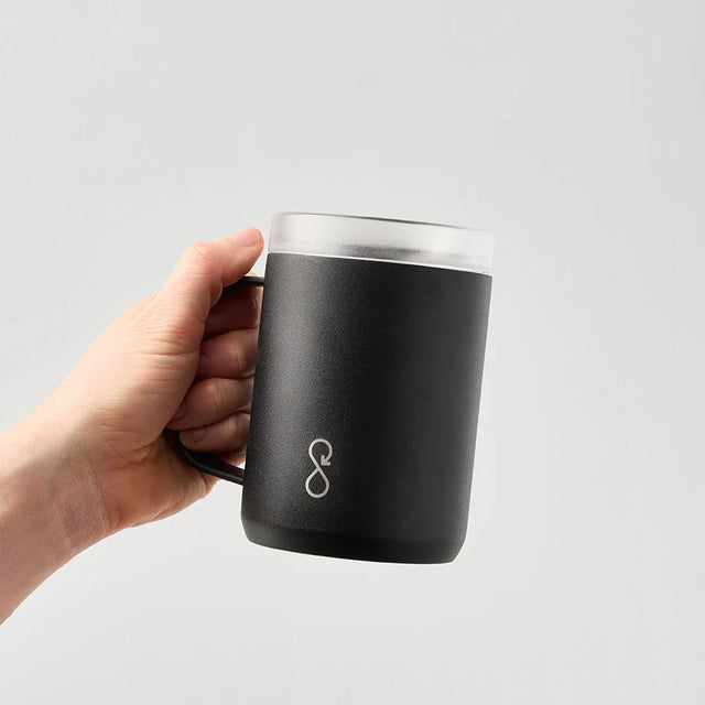 Ocean Bottle Travel Mug 350ml - Obsidion Black I Redber Coffee